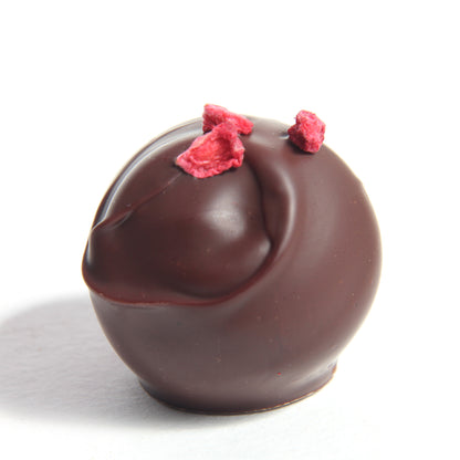 6 Raspberry Caramel truffles