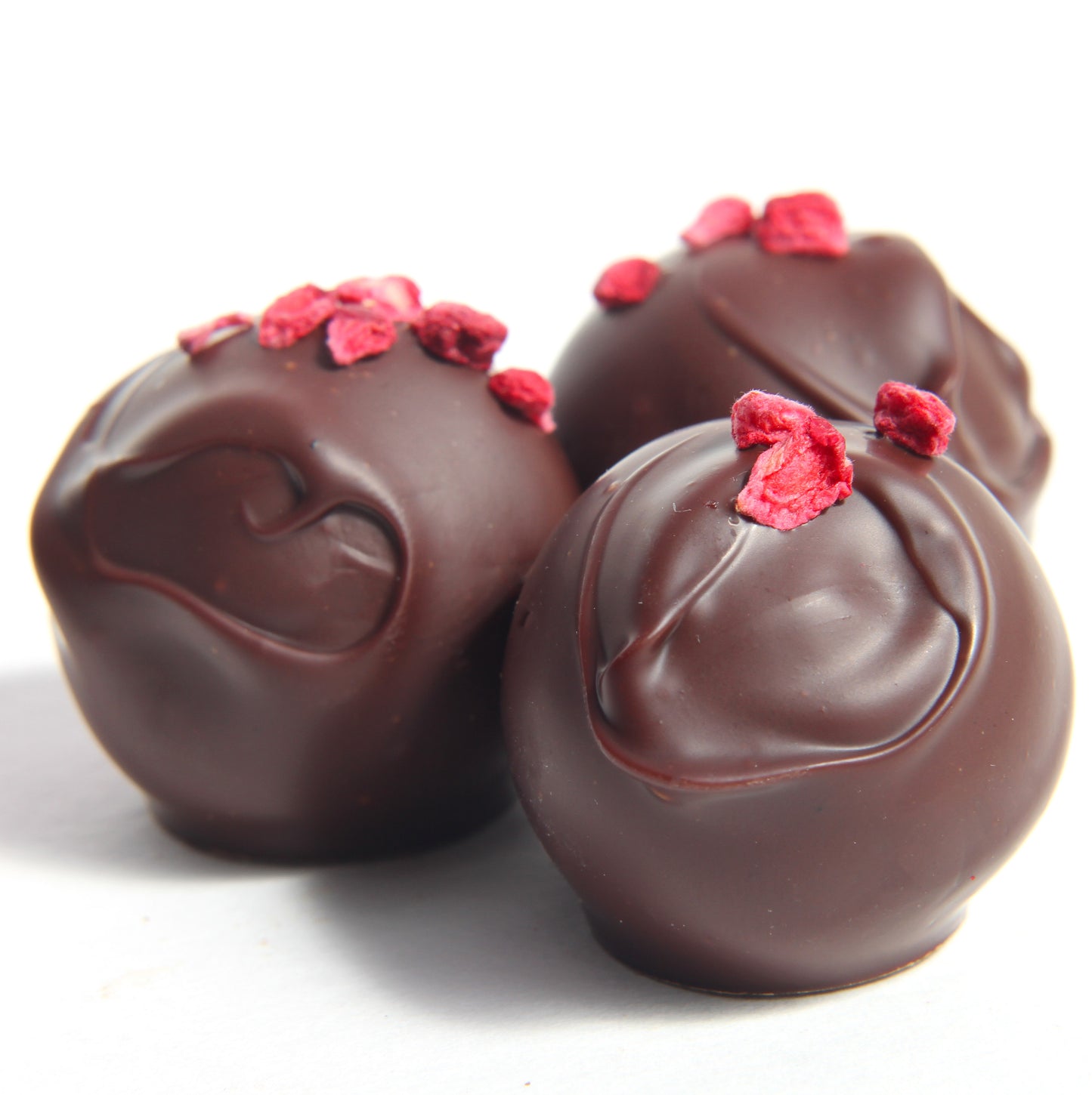 6 Raspberry Caramel truffles